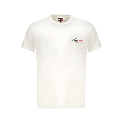 Tricou Tommy Hilfiger alb din bumbac