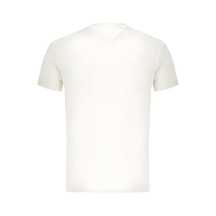 Tricou Tommy Hilfiger alb din bumbac
