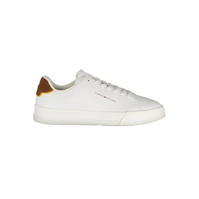 Tommy Hilfiger White Leather Men's Sneaker