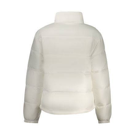 Jachetă Tommy Hilfiger albă din poliester pentru femei