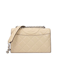 Geantă crossbody Tory Burch bej din piele
