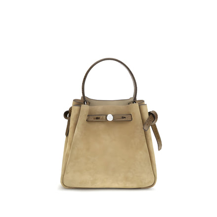 Tory Burch Geantă Bucket Bej din Piele Întoarsă