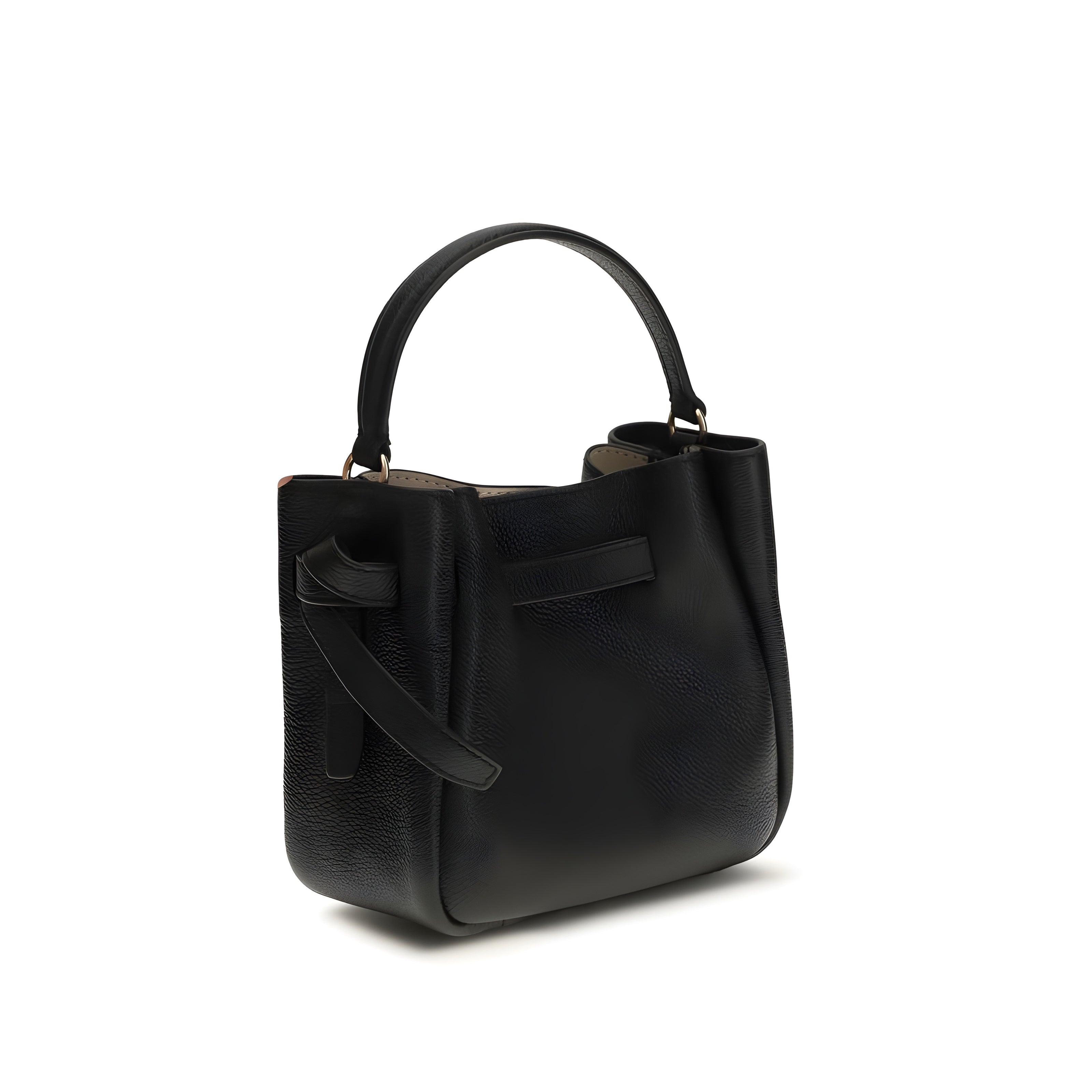 Geantă tip găleată Tory Burch neagră