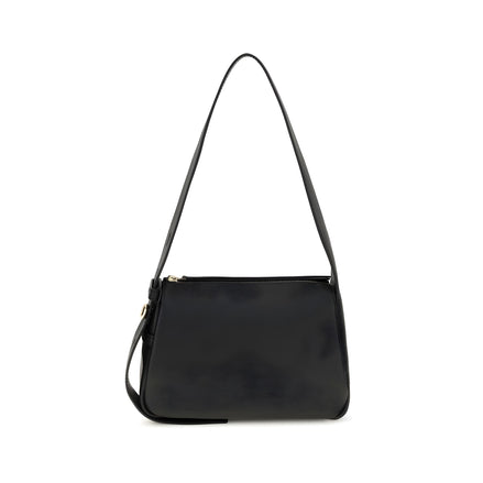 Tory Burch Black Calf Leather Shoulder Bag