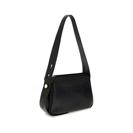 Tory Burch Black Calf Leather Shoulder Bag