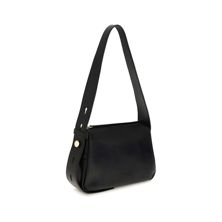 Tory Burch Black Calf Leather Shoulder Bag