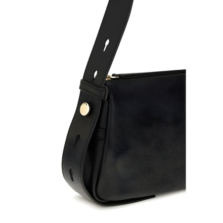 Tory Burch Black Calf Leather Shoulder Bag