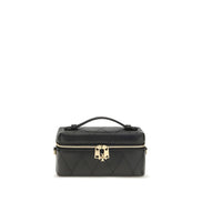 Beauty case Tory Burch negru din piele