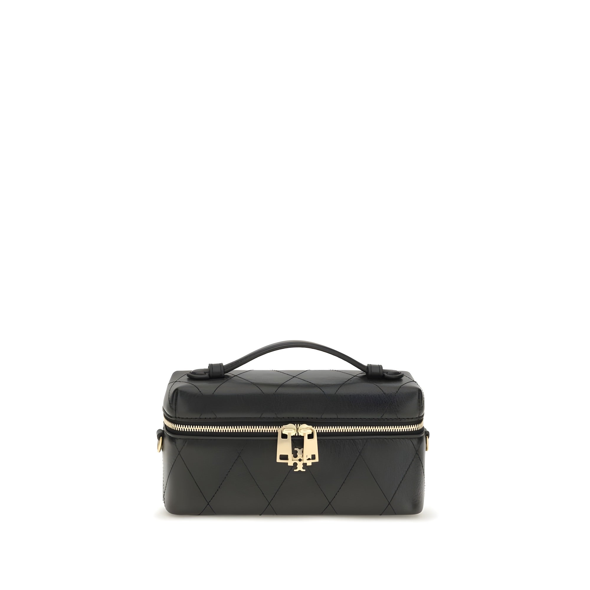 Beauty case Tory Burch negru din piele