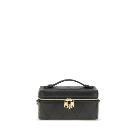 Beauty case Tory Burch negru din piele