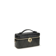 Beauty case Tory Burch negru din piele