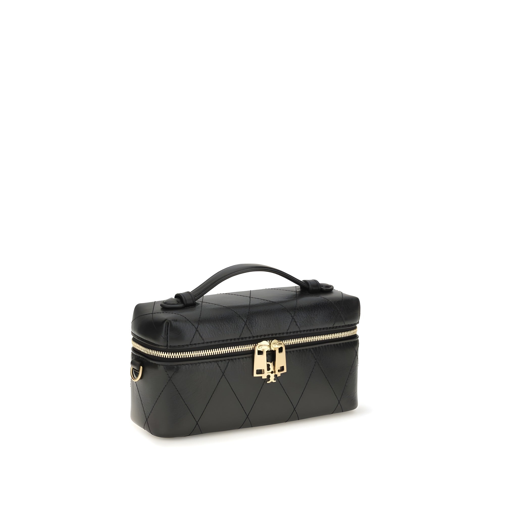 Beauty case Tory Burch negru din piele