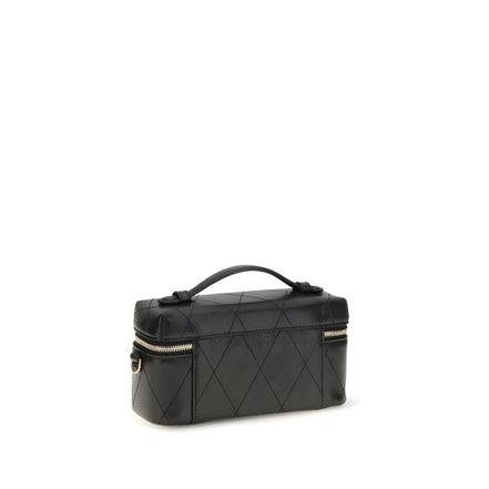 Beauty case Tory Burch negru din piele
