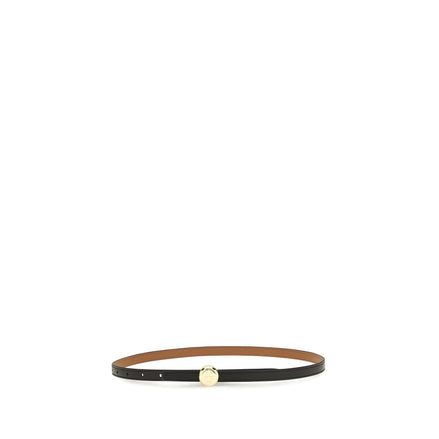Tory Burch Black Calf Leather Regular Belt