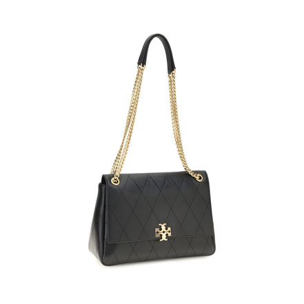Geantă de umăr Tory Burch neagră din piele