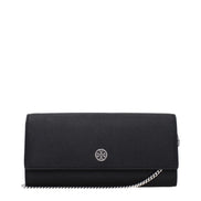 Geantă plic Tory Burch neagră din piele
