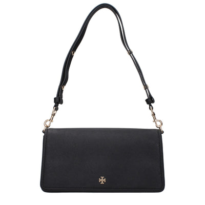 Geantă de umăr Tory Burch din piele neagră