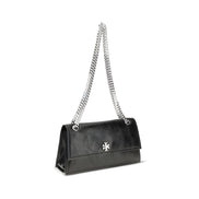 Tory Burch Black Suede Leather Shoulder Bag