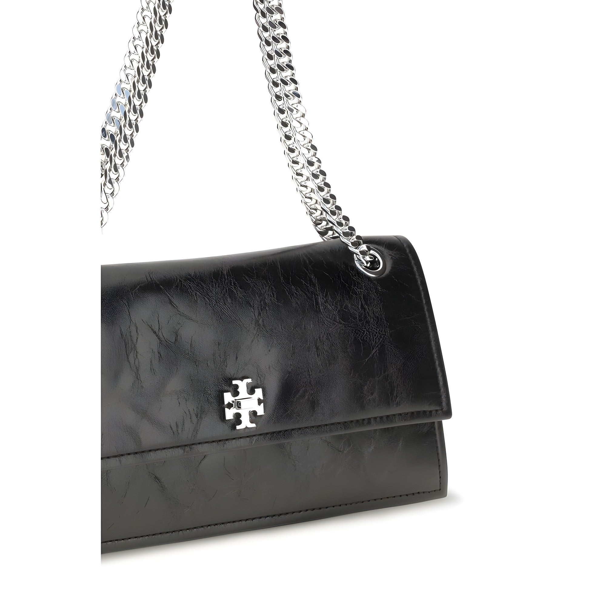 Tory Burch Black Suede Leather Shoulder Bag