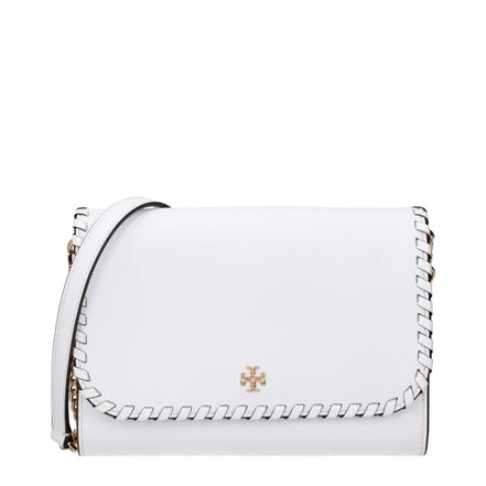 Geantă plic Tory Burch alb din piele