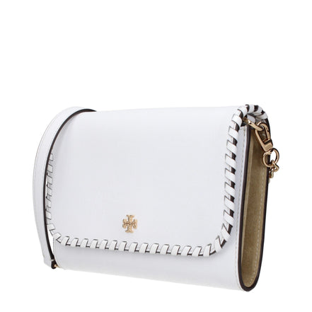 Geantă plic Tory Burch alb din piele