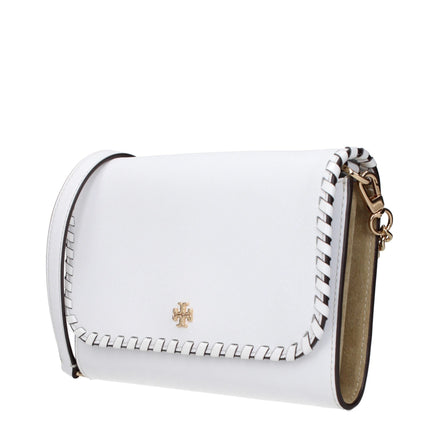 Geantă plic Tory Burch alb din piele