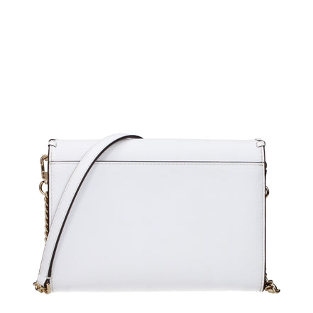 Geantă plic Tory Burch alb din piele