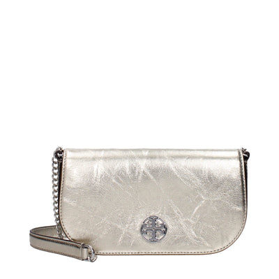 Geantă crossbody Tory Burch din piele aurie