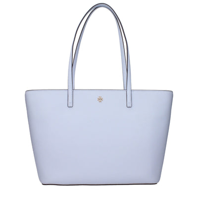 Tory Burch Geantă de umăr din piele albastru deschis