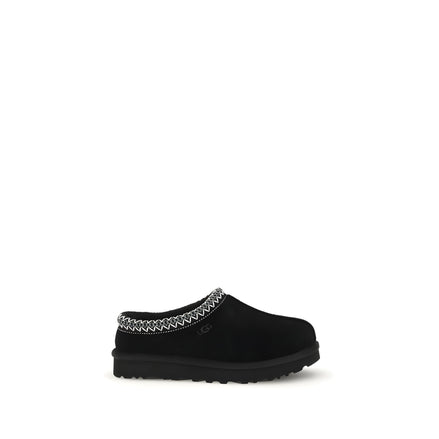 Mules UGG negre din piele întoarsă