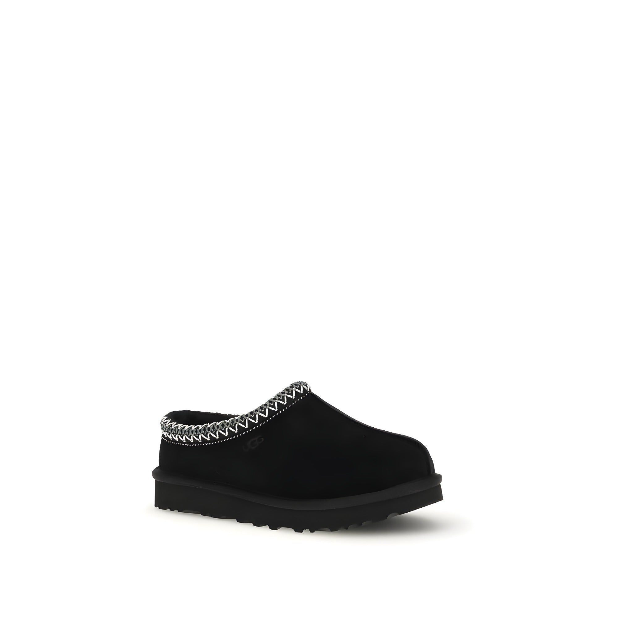 Mules UGG negre din piele întoarsă
