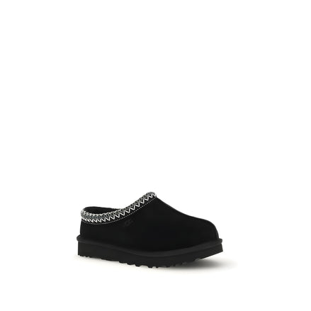 Mules UGG negre din piele întoarsă