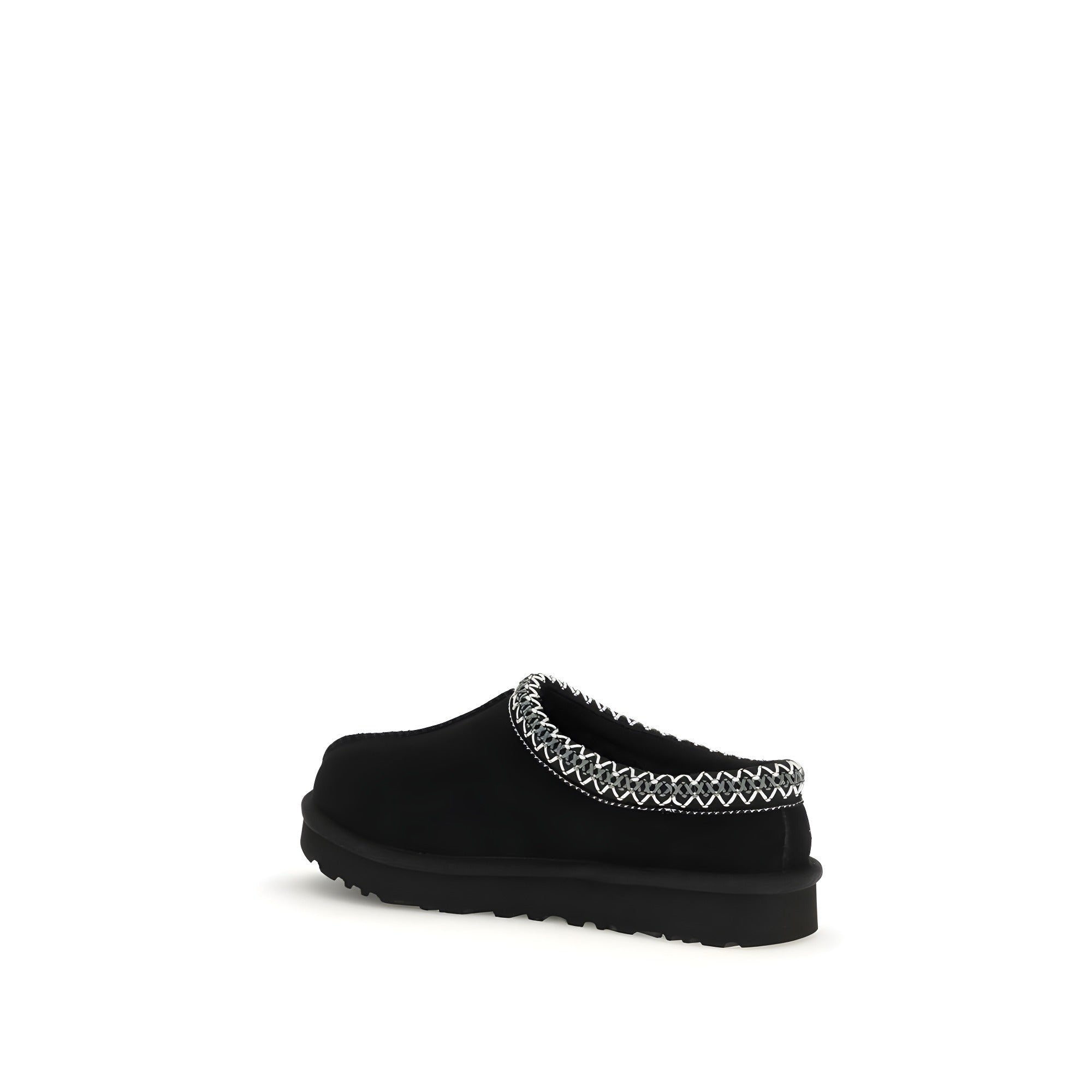 Mules UGG negre din piele întoarsă