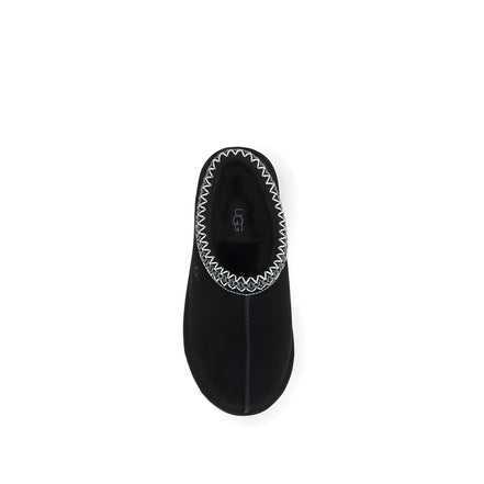 Mules UGG negre din piele întoarsă