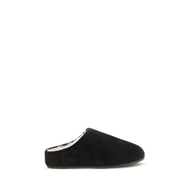 UGG Black Leather Mules