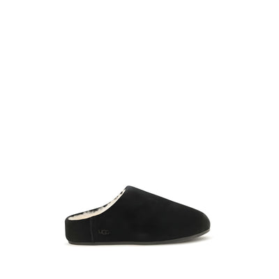 UGG Papuci Mules Negri din Piele