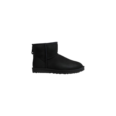 Ghete glezniere UGG negre din piele întoarsă