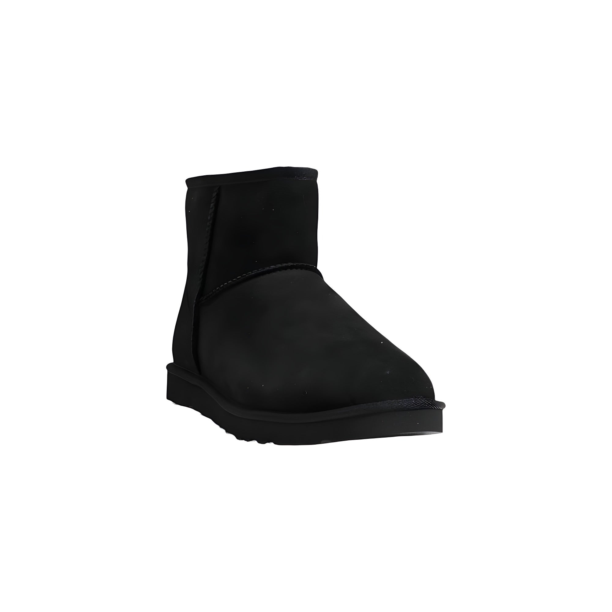 Ghete glezniere UGG negre din piele întoarsă