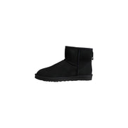 Ghete glezniere UGG negre din piele întoarsă