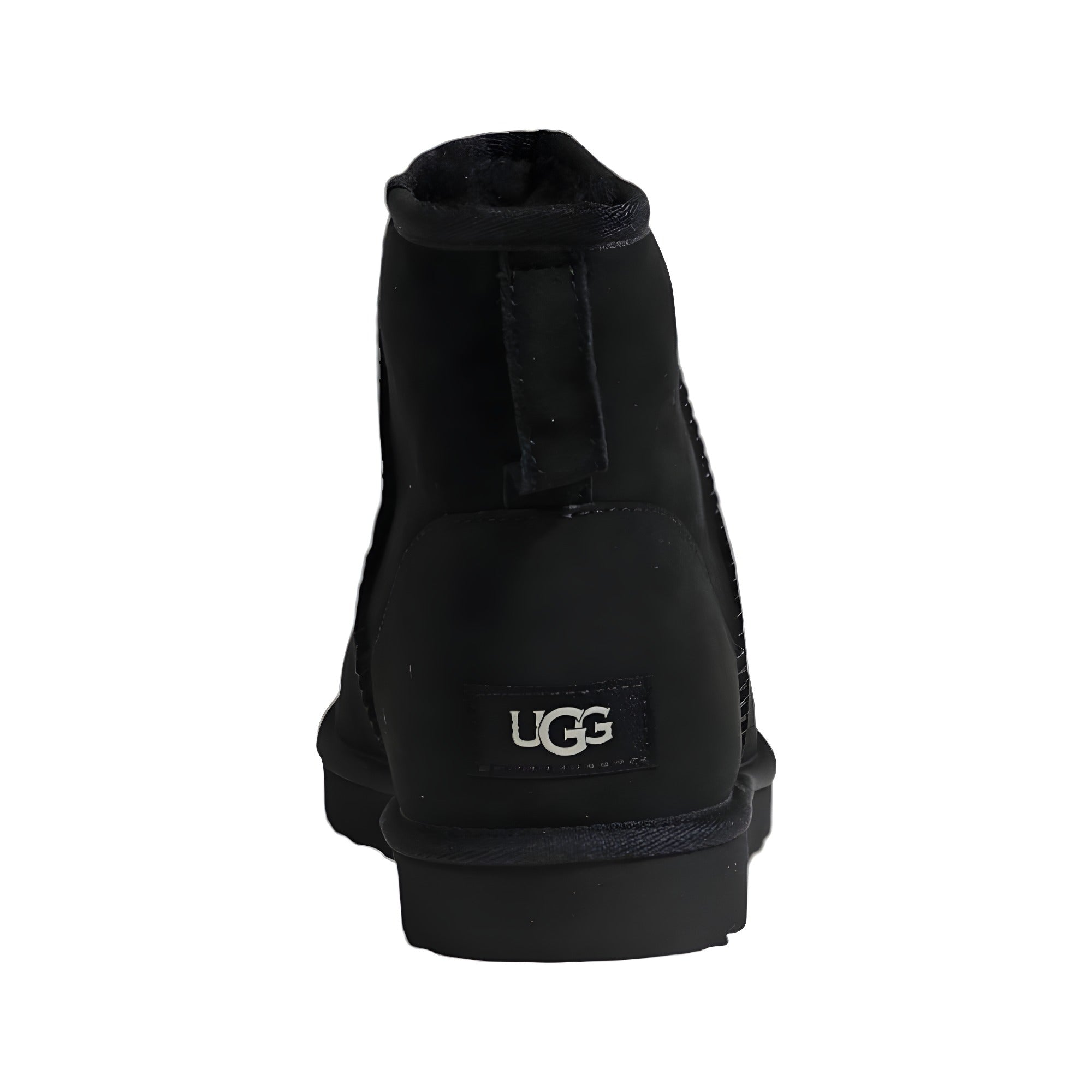 Ghete glezniere UGG negre din piele întoarsă
