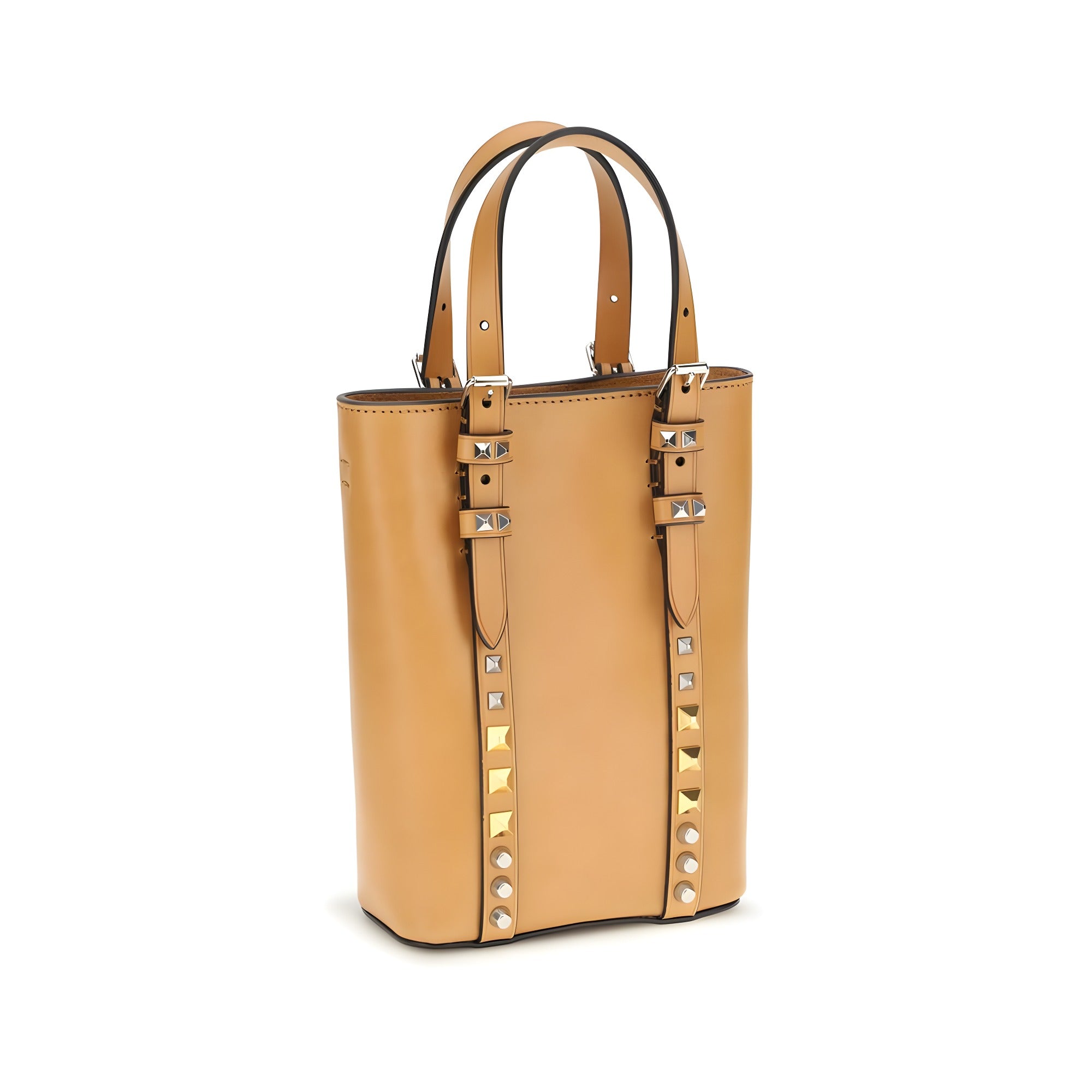 Valentino Garavani Beige Calf Leather Shoulder Bag