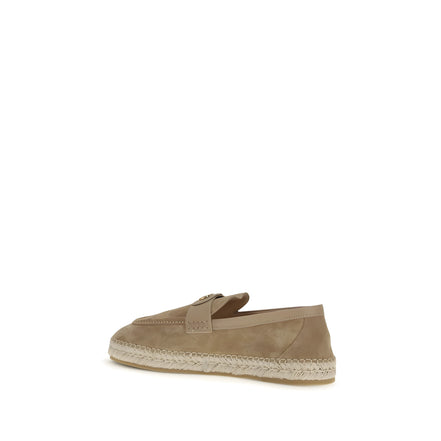 Espadrile Valentino Garavani bej din piele de vițel