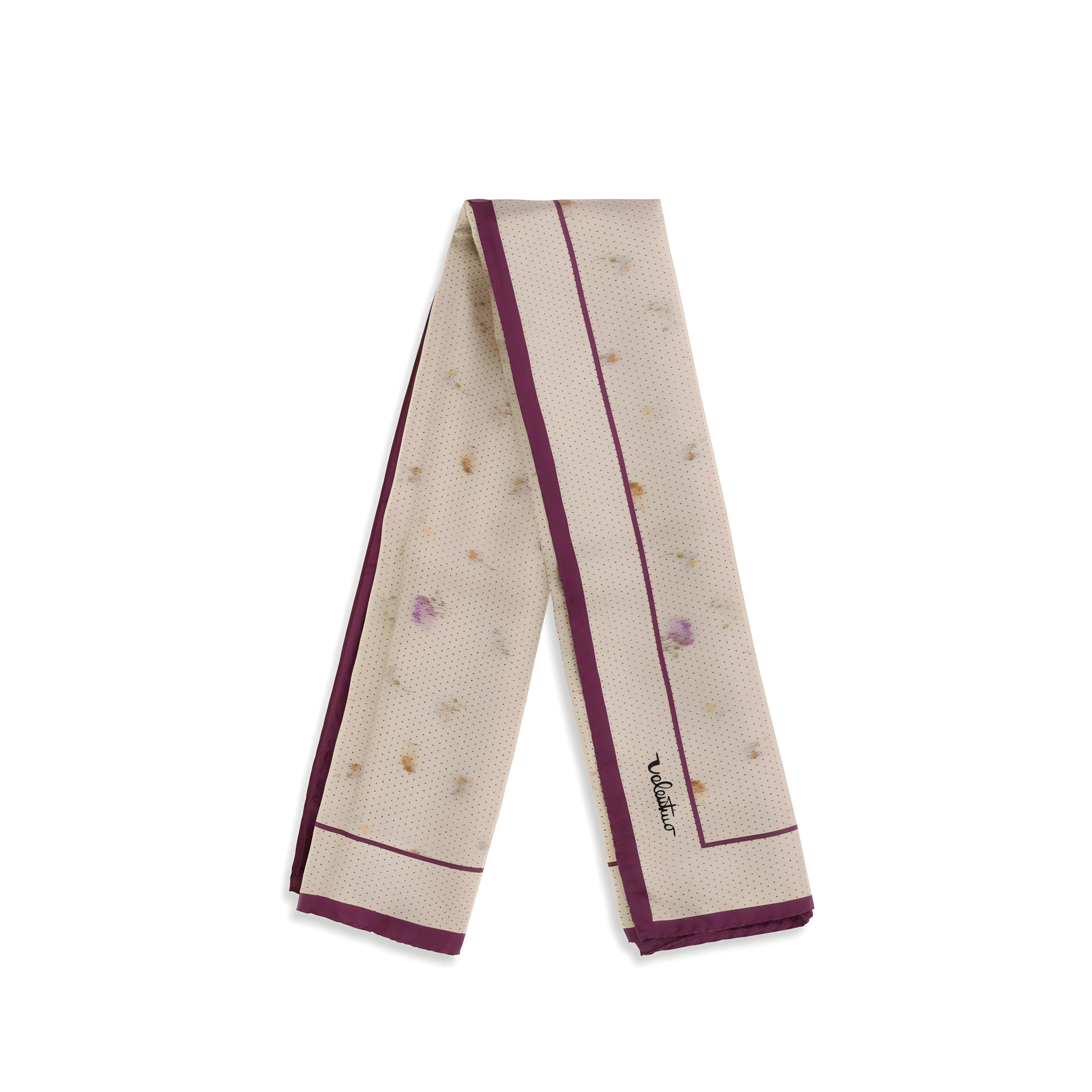 Valentino Garavani Beige Silk Scarf