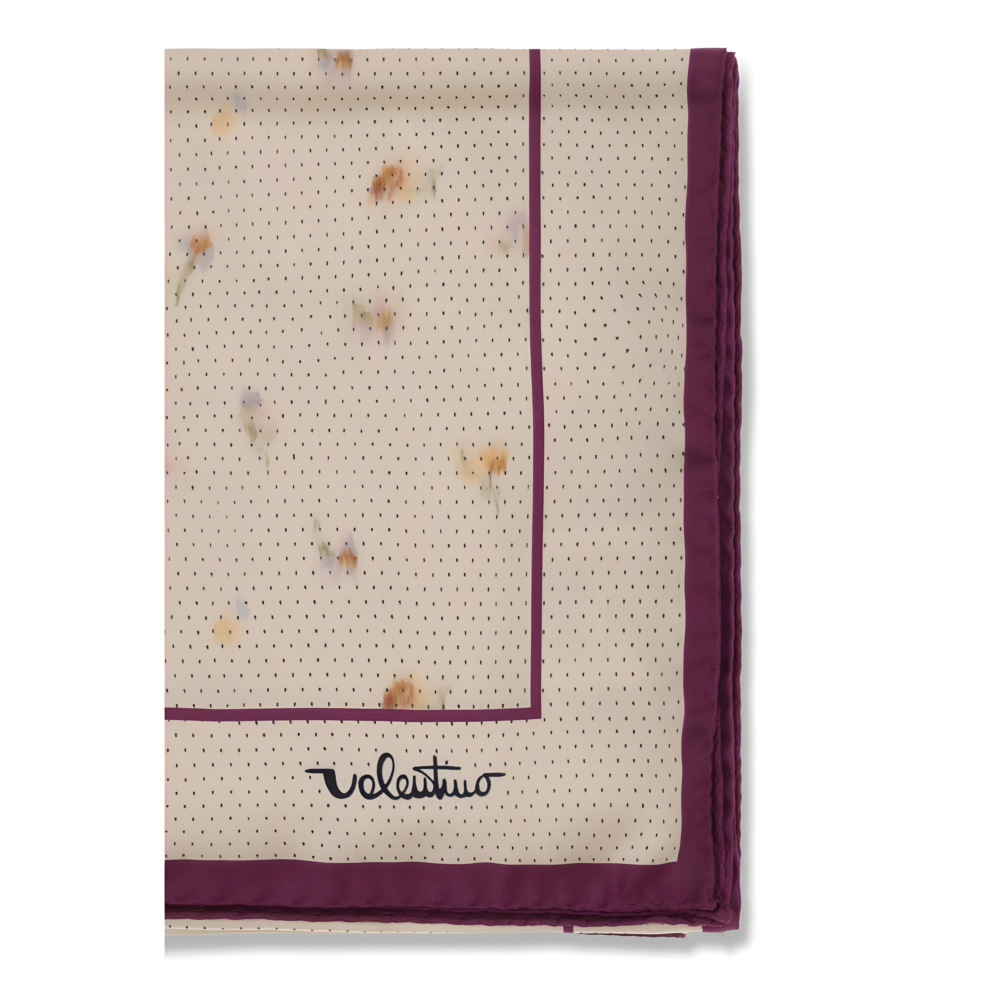 Valentino Garavani Beige Silk Scarf