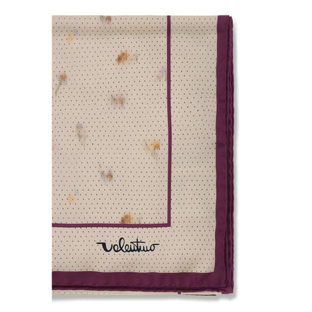 Valentino Garavani Beige Silk Scarf