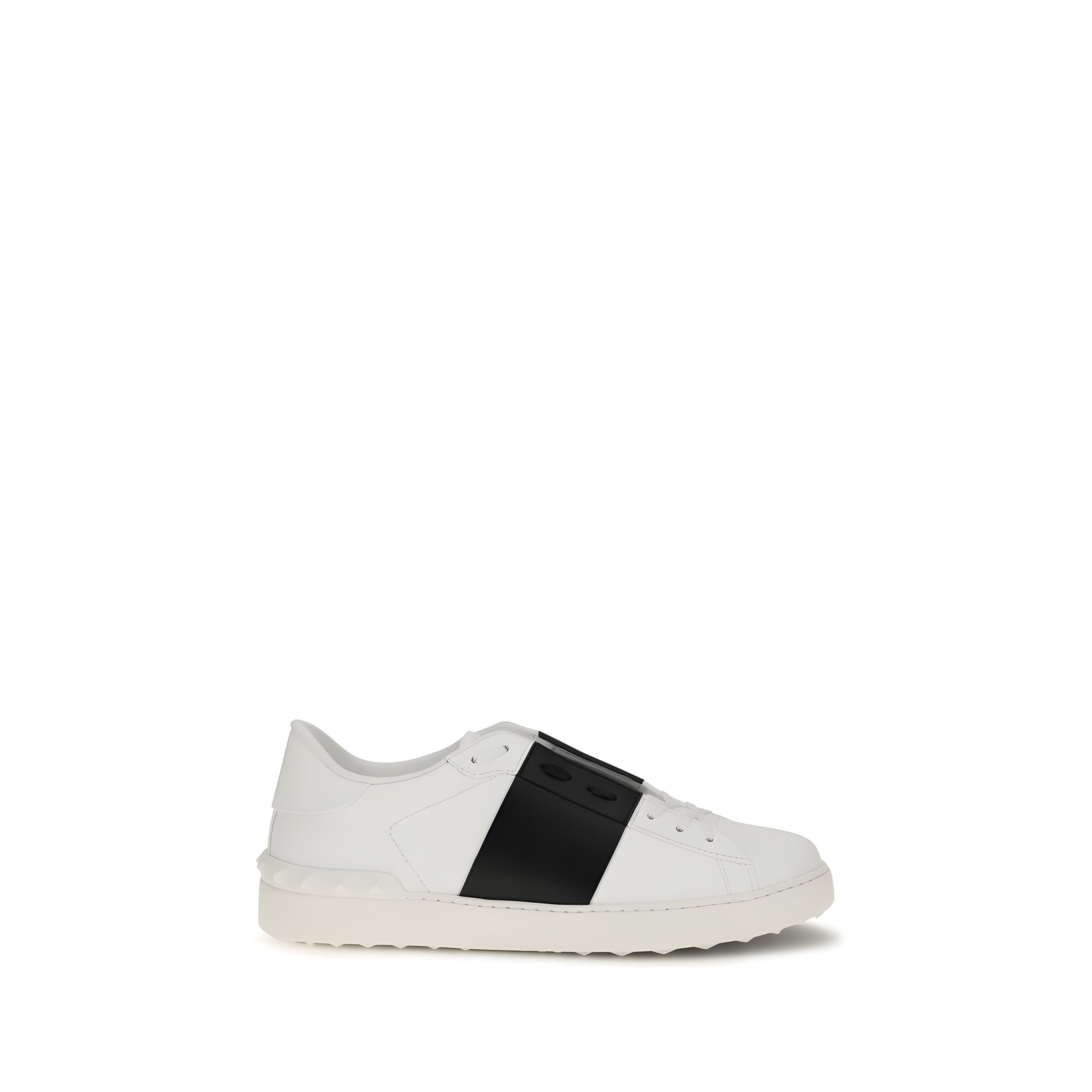 Valentino Garavani Black And White Low Top Sneakers