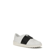 Valentino Garavani Black And White Low Top Sneakers
