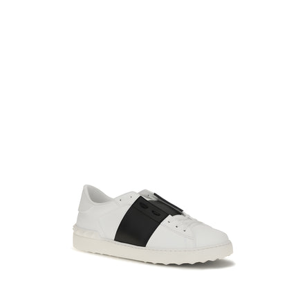 Valentino Garavani Black And White Low Top Sneakers