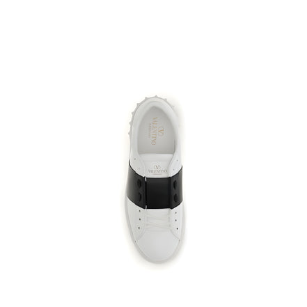 Valentino Garavani Black And White Low Top Sneakers