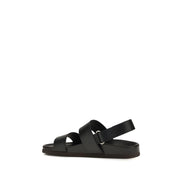 Valentino Garavani Black Flat Sandals